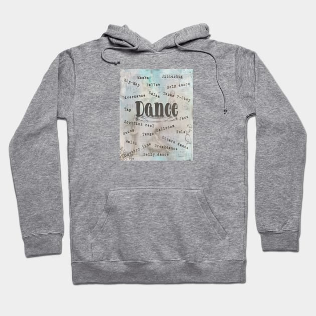 Dance vintage retro dancing genres digital art Hoodie by artsytee